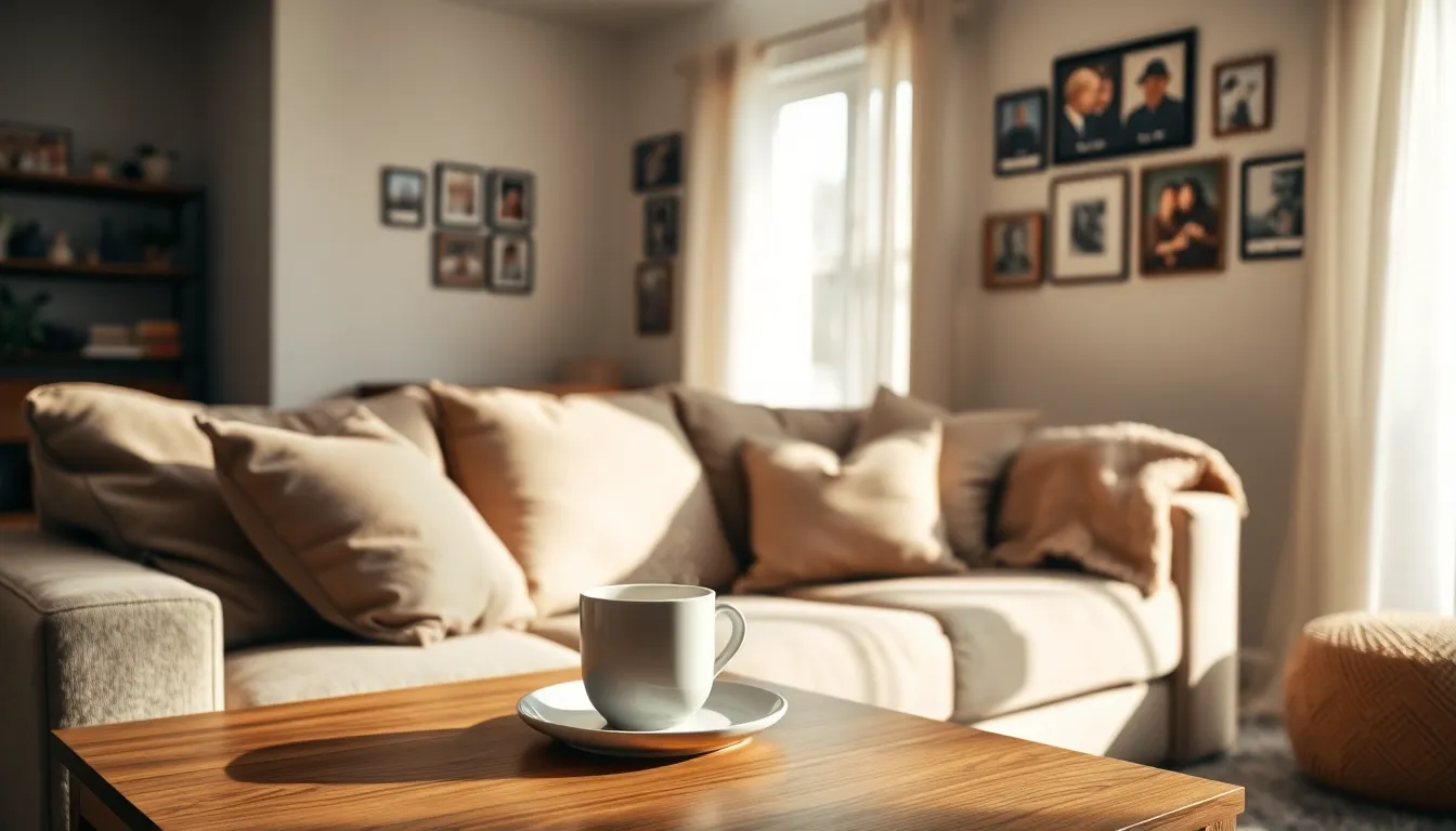 cozy living room depicting the warmth of home.
